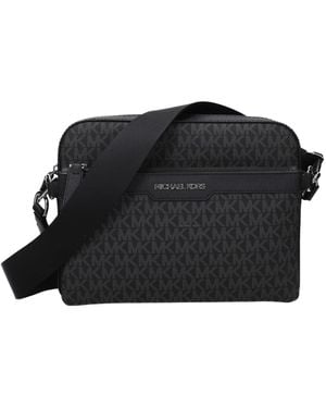 Michael Kors Black Fabric Crossbody Bag