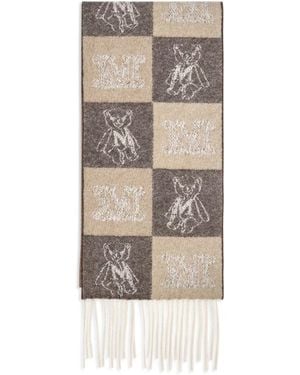 Max Mara Beige Cashmere Scarf - Natural