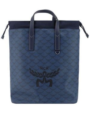 MCM Himmel Drawstring Backpack - Blue