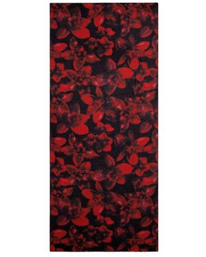 Desigual Black Polyester Scarf - Red
