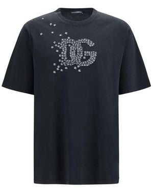 Dolce & Gabbana Black Cotton T
