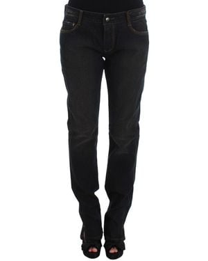 Ermanno Scervino Straight Leg Denim Trousers - Black