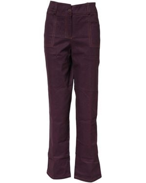 Bencivenga Purple High Waisted Tapered Pants