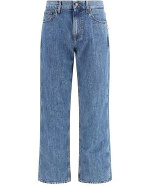 Burberry Blue Cotton Straight