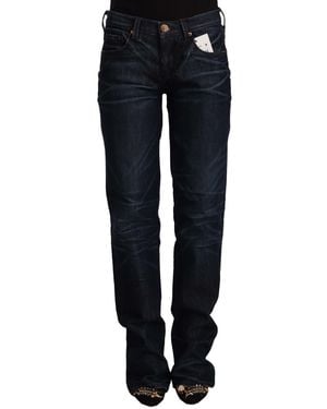 Ermanno Scervino Chic Dark Mid Waist Jeans - Black
