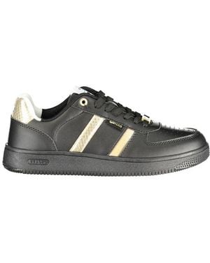 Gas Black Polyurethane Trainer - Brown