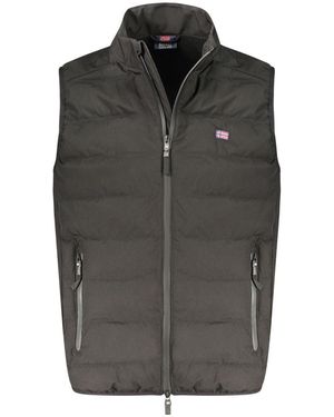 Norway 1963 Black Polyester Men's Vest - Grey