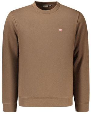 Napapijri Brown Cotton Men's Sweatshirt