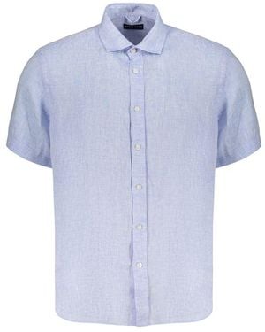 North Sails Azzurro Linen Mens Shirt - Blue