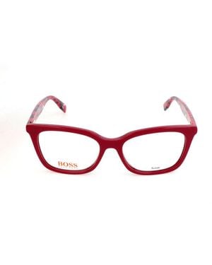 BOSS Multicolour Acetate Glasses (frames) - Red