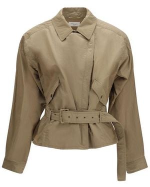 Saint Laurent Beige Polyamide Clothing - Green