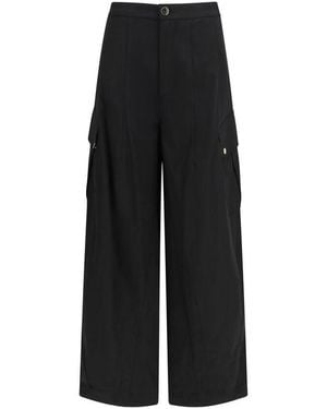 Pinko Black Cotton Cargo Pants