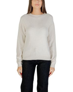 Liu Jo White Viscose Sweatshirt - Grey
