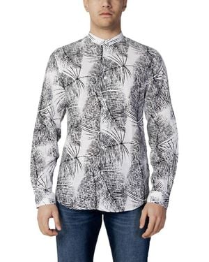 Antony Morato Black Linen Shirt - Gray