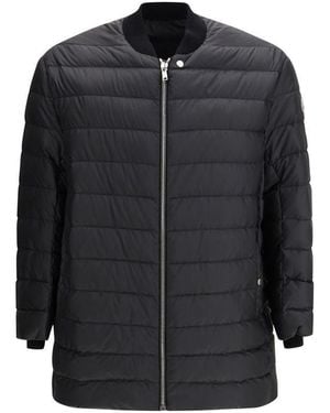 Moncler Black Goose Down Trench Coat