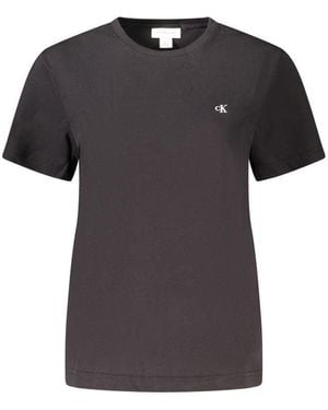 Calvin Klein Black Cotton Tops & T