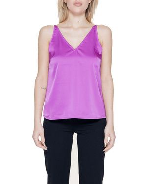VILA CLOTHES Pink Polyester Top - Purple