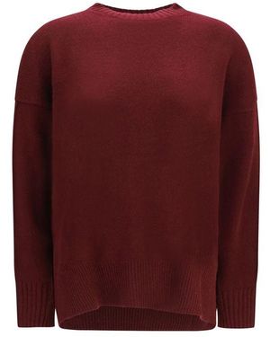 Allude Bordeaux Cashmere Sweatshirt - Purple