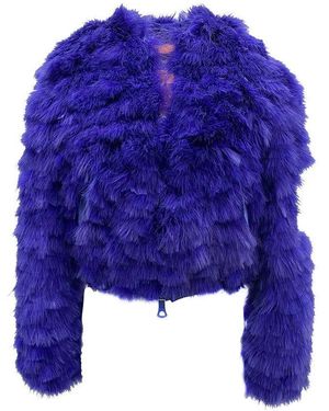 DSquared² Feathers Bomber Jacket - Blue