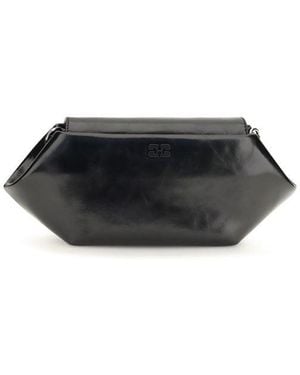 Ganni Black Polyethylene Shoulder Bag