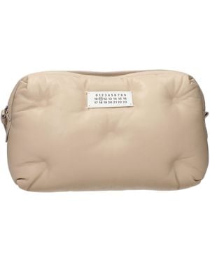 Maison Margiela Leather Clutch - Natural