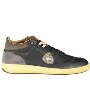 Blauer Polyester Trainers Lace-Up Shoes - Black