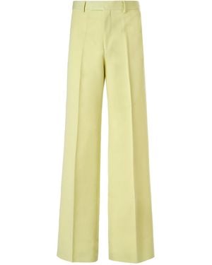 Gucci Wide Leg Trousers - Yellow