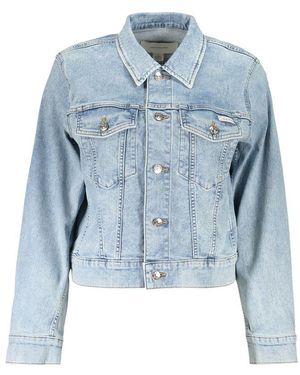 Calvin Klein Azzurro Cotton S Jacket - Blue