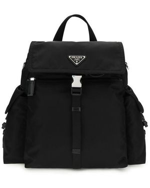 Prada Black Recycled Polyamide Backpack