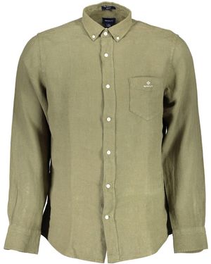 GANT Linen Shirt - Green