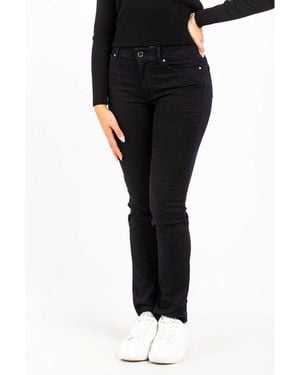 Gas Black Cotton Slim Fit Jeans