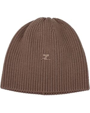 Courreges Brown Wool Beanie