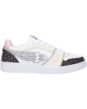 ENTERPRISE JAPAN White Leather Trainers