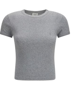 Saint Laurent Gray Cotton T