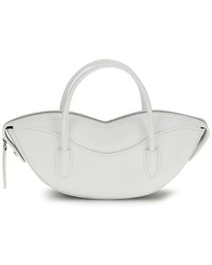 Fiorucci White Calf Leather Bos Taurus Shoulder Bag