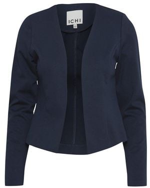 Ichi Blue Polyester Suits & Blazer