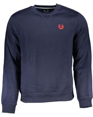 Gianmarco Venturi Blue Polyester Men's Sweatshirt