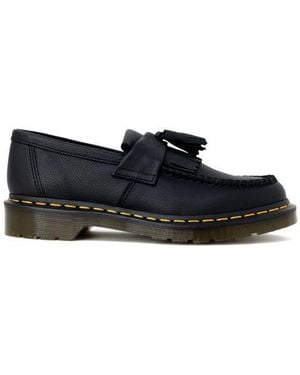 Dr. Martens Black Leather Platform Court Shoes