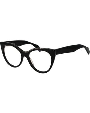 Yohji Yamamoto Plastic Glasses (Frames) - Black