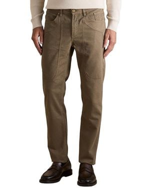 Jeckerson Green Cotton Skinny Jeans - Natural