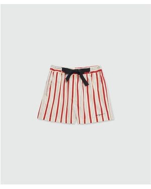 MSGM Cotton Bermuda Shorts - Red