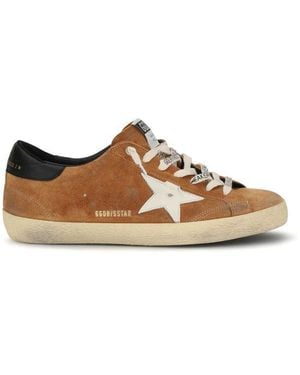 Golden Goose Brown Calf Leather Bos Taurus Low Top Sneakers
