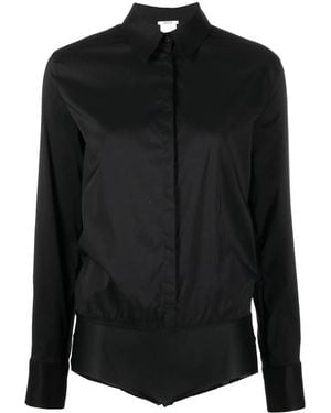 Wolford London Shirt-Style Body - Black