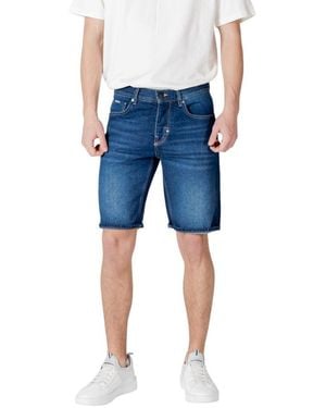 Antony Morato Blue Cotton Short