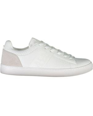 Napapijri White Leather Men Trainer