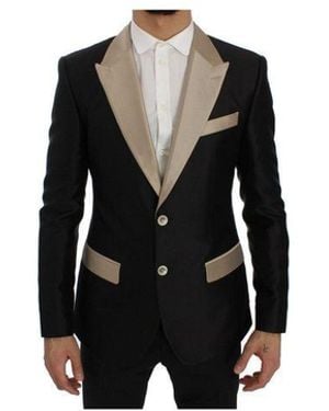 Dolce & Gabbana Black Silk Blazer