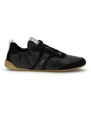 Chloé Black Goatskin Athletic Sneakers