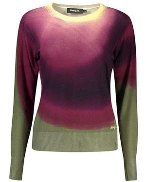Desigual Viola Viscose Donna Sweater - Purple