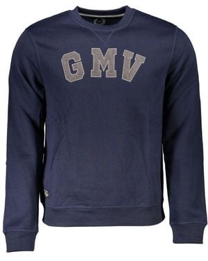 Gianmarco Venturi Blue Polyester Men Sweatshirt