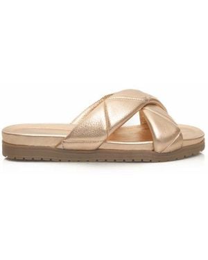 Cerruti 1881 Beige Lambskin Sandal - Natural